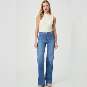 PAIGE Leenah Wide Leg Jean Size 25